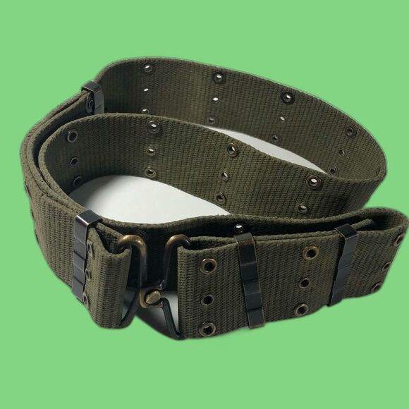 US 𝅺MILITARY Green  Belt Only Size L? Adjustable 46" as shown - Picture 1 of 8